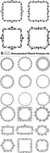 Vectors - Ornamental Floral Frames 62