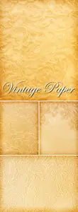 Stock Photo - Vintage Paper with Flowers