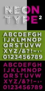 CreativeMarket Neon Type 2