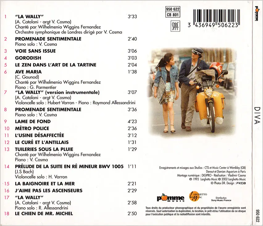 Vladimir Cosma - Diva: Bande Du Film Soundtrack) (1981) Complete Edition 1993 / AvaxHome