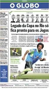 O Globo  - 8 de junho de 2014 - Domingo