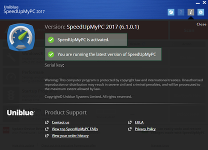 Uniblue SpeedUpMyPC 2017 6.1.0.1 Multilingual