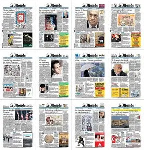 Intégrale Le Monde Juillet au Décembre 2008