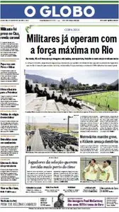 O Globo - 9 de junho de 2014 - Segunda