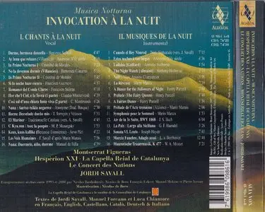 Jordi Savall & Hesperion XXI - Invocation a la Nuit - Musica Notturna (2008) [2CD] {10th Alia Vox Anniversary}