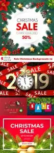 Vectors - Sale Christmas Backgrounds 19