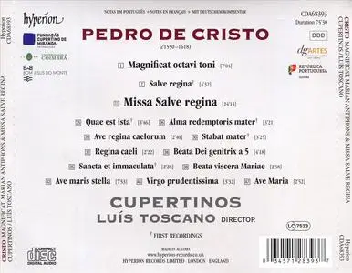 Luís Toscano, Cupertinos - Pedro de Cristo: Magnificat; Marian Antiphons & Missa Salve regina (2022)