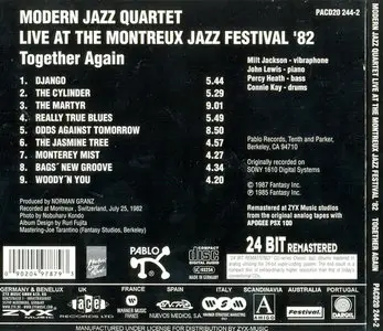 Modern Jazz Quartet - Together Again: Live At The Montreux Jazz Festival '82 (1982) [Remastered 2002]