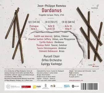 György Vashegyi, Orfeo Orchestra, Purcell Choir - Jean-Philippe Rameau: Dardanus (2021)