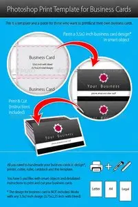 GraphicRiver Photoshop Print Template for Business Cards