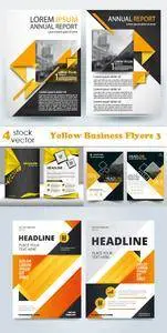 Vectors - Yellow Business Flyers 3