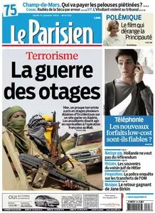 Le Parisien + Cahier Paris du Jeudi 17 Janvier 2013