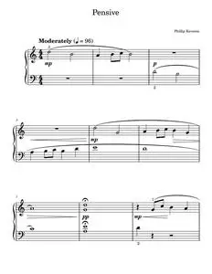 Pensive - Hal Leonard Student Piano Library, Phillip Keveren (Piano Solo)