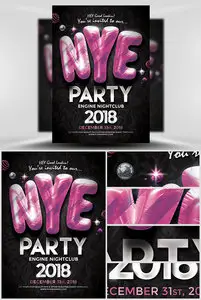 NYE Party Flyer Template