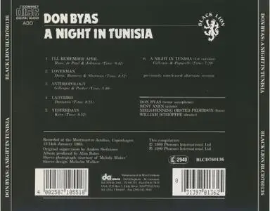 Don Byas - A Night In Tunisia (1963} {Black Lion BLCD760136 rel 1989}