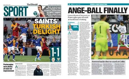 The Herald Sport (Scotland) – August 06, 2021