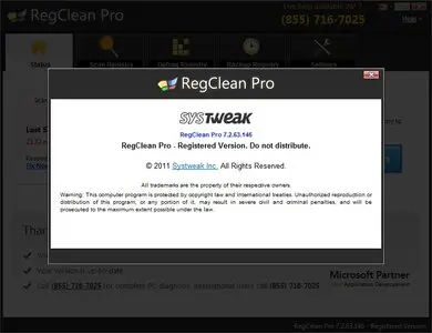 SysTweak Regclean Pro 7.2.63.146