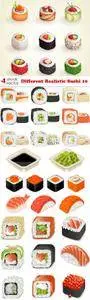 Vectors - Different Realistic Sushi 10