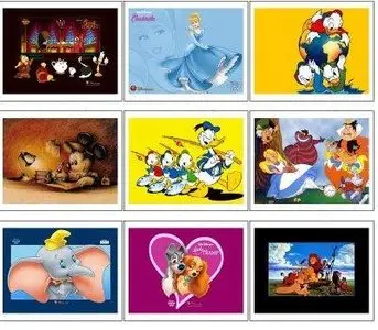 Wallpapers with the heroes of anime Walt Disney