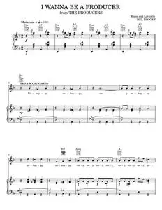 I Wanna Be A Producer - Mel Brooks, The Producers Musical (Piano-Vocal-Guitar)