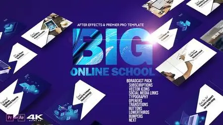 Big Online School Broadcast Pack - Project for After Effects (VideoHive) 23561033