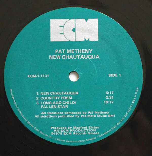 Pat Metheny - New Chautauqua (1979) 24-Bit/96-kHz Vinyl Rip