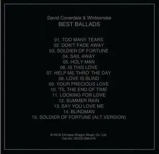 David Coverdale & Whitesnake - Best Ballads (2018)
