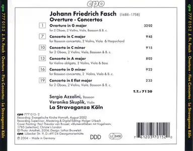 La Stravaganza Köln - Johann Friedrich Fasch: Concertos (2004)