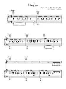 Afterglow - Wilkinson (Piano-Vocal-Guitar (Piano Accompaniment))