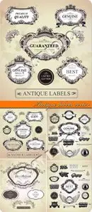 Antique labels vector