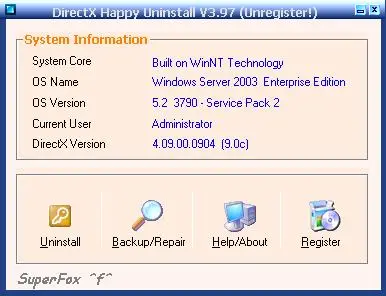 DirectX Happy Uninstall v3.97