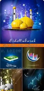 Topic Islam vector backgrounds set 10