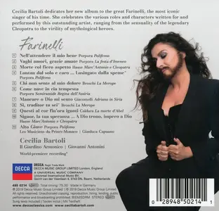 Cecilia Bartoli, Giovanni Antonini, Il Giardino Armonico - Farinelli: Porpora, Broschi, Hasse, Giacomelli, Caldara (2019)