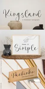 EE -  Kingsland Script Font DWUBB74