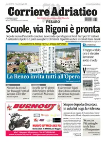 Corriere Adriatico Pesaro - 4 Luglio 2025