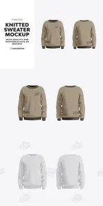 Knitted Sweater Mockup