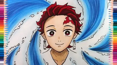 Easy Guide To Drawing Tanjiro From Demon Slayer