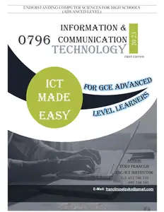 0796 Information & Communication Technology handout