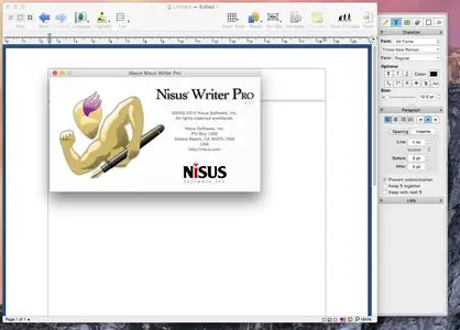 Nisus Writer Pro 2.1.1 Multilangual Mac OS X