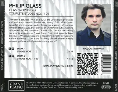 Nicolas Horvath - Philip Glass: Glassworlds (Complete Piano Music), Volume 1-6 (2015-2019) 6 CDs