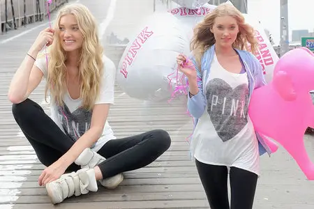 Elsa Hosk - Helps Open First Victoria's Secret PINK Store In Brooklyn May 30, 2012