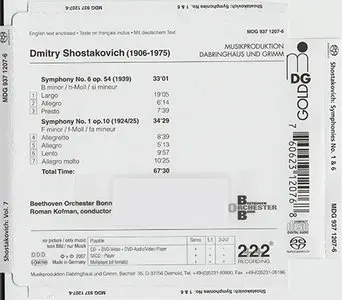 Dmitry Shostakovich - Symphonies No. 1 & 6 (2007) {Hybrid-SACD // EAC Rip}