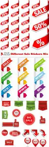 Vectors - Different Sale Stickers Mix