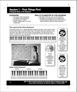 Learn & Master "Piano" with Will Barrow - 2007 (14 DVDRip Tutorial, 5 CDs Play Along + PDF Workbook)