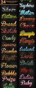 GraphicRiver - 24 Photoshop Text Effect Styles Vol 2