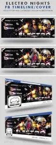 GraphicRiver Electro Nights Facebook Timeline Cover