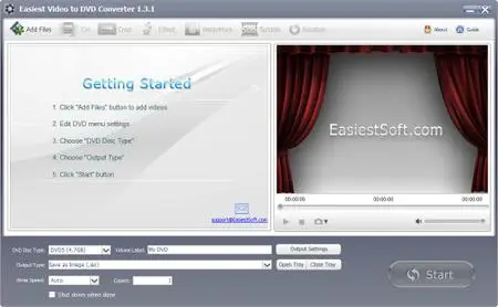 EasiestSoft Video to DVD Converter 1.3.1