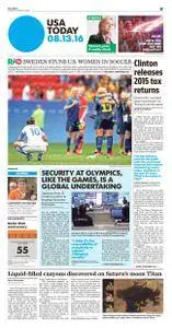USA Today  August 13 2016