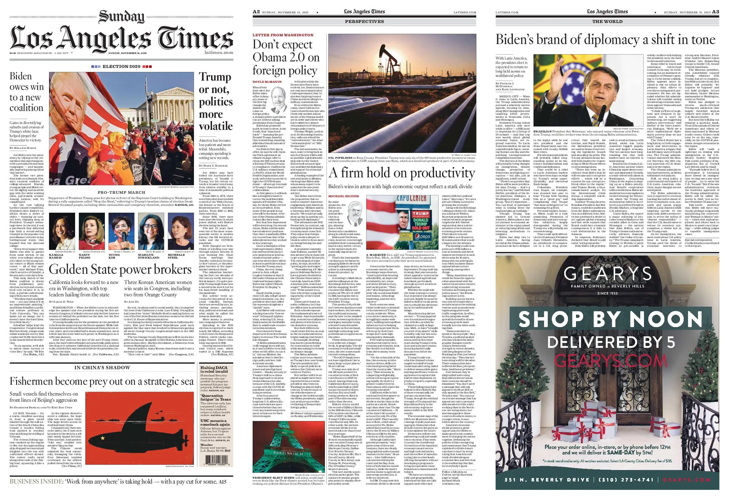 Los Angeles Times November 15, 2020 / AvaxHome