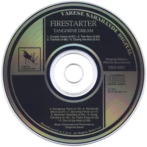Tangerine Dream - Firestarter (1984)  [Original Motion Picture Soundtrack] (ReUpload)